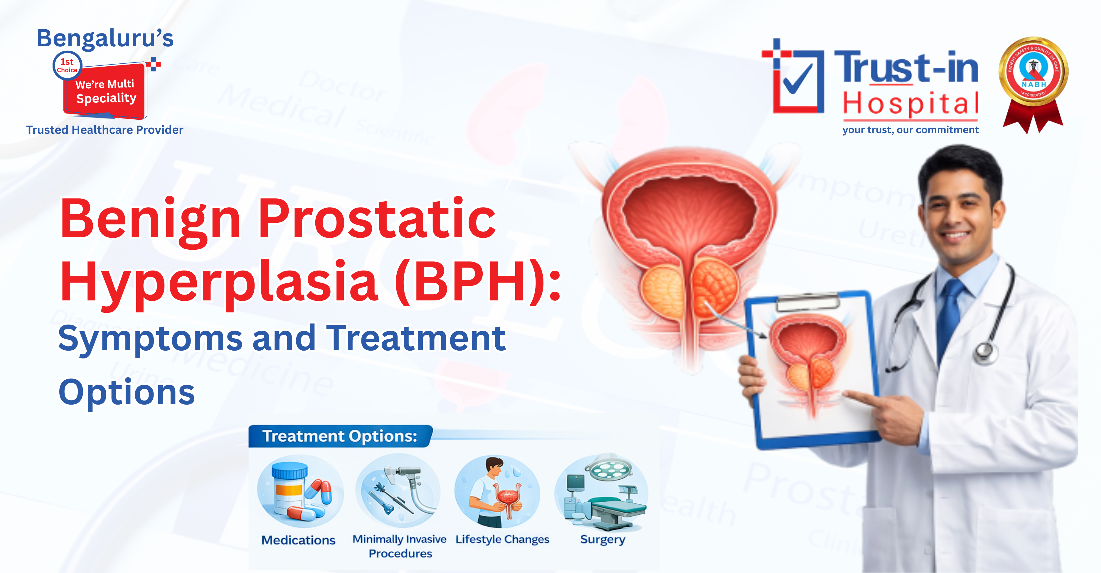 Benign Prostatic Hyperplasia (BPH) Treatment in Bengaluru | Trust-In Hospital