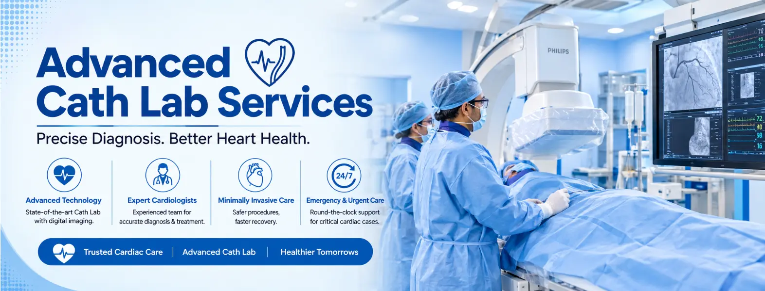 Advanced Cath Lab Facility | Trust-in Hospital