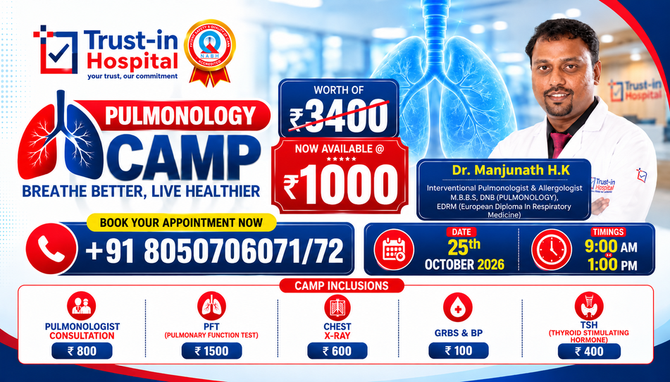 Pulmonology Camp Banner, in Trust-in Hospital